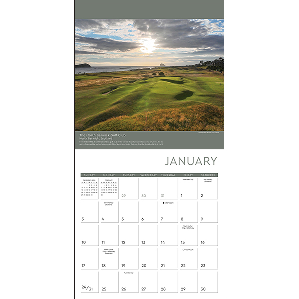 Golf: Premier Courses Around the World 2027 Wall Calendar - Image 3