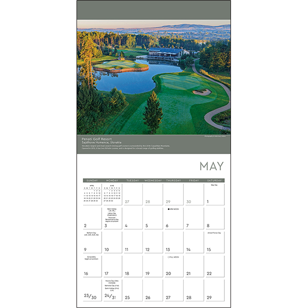 Golf: Premier Courses Around the World 2027 Wall Calendar - Image 4