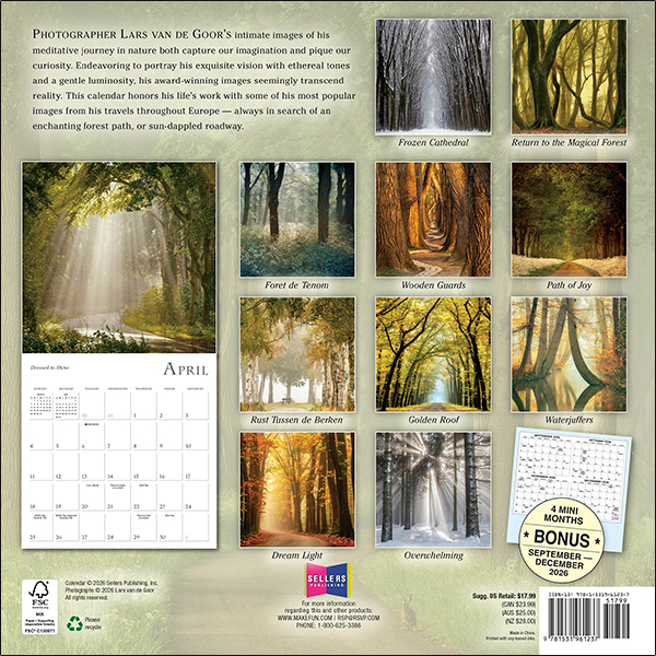 Enchanted Pathways 2027 Wall Calendar - Image 2