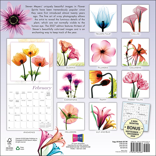 Flower Spirits 2027 Wall Calendar - Image 2