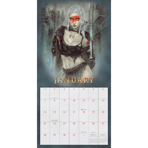 The Fantasy Art of Royo 2025 Wall Calendar RSVP