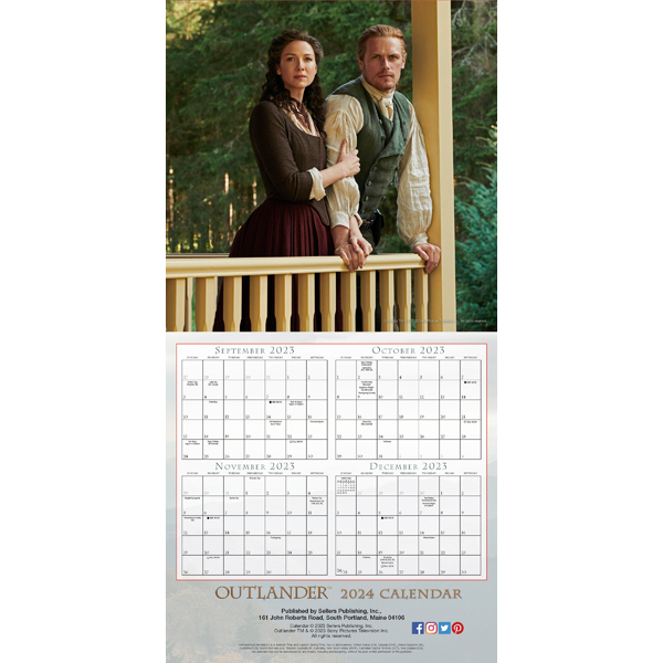 Outlander 2024 Wall Calendar RSVP