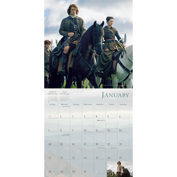 Outlander 2024 Wall Calendar RSVP