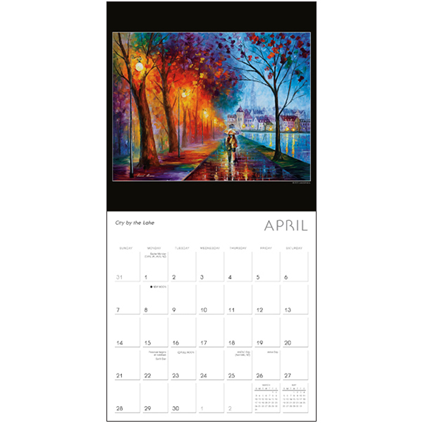 Impressions of Light 2024 Wall Calendar RSVP