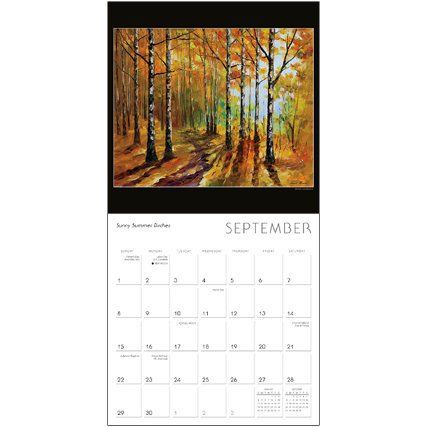Impressions of Light 2024 Wall Calendar RSVP