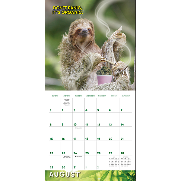 Stoner Sloths 2027 Wall Calendar - Image 4