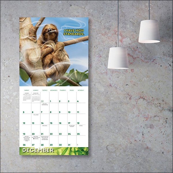 Stoner Sloths 2027 Wall Calendar - Image 5