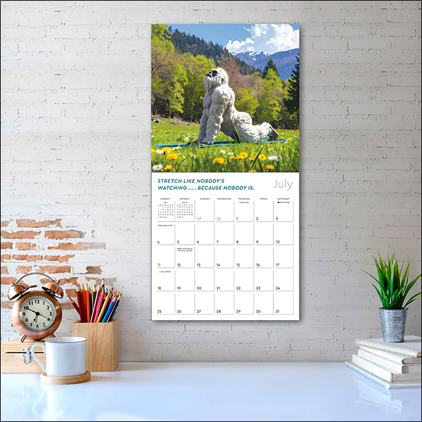Yeti Yoga 2027 Wall Calendar - Image 5