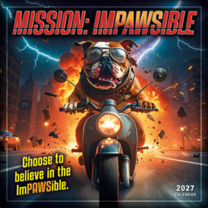 Mission ImPAWSible 2027 Wall Calendar