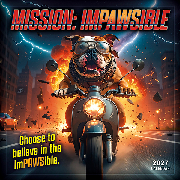 Mission ImPAWSible 2027 Wall Calendar