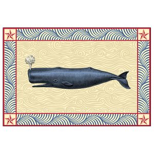 Antique Whale Placemat Pads
