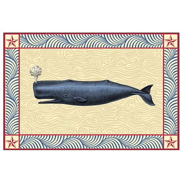 Antique Whale Placemat Pads