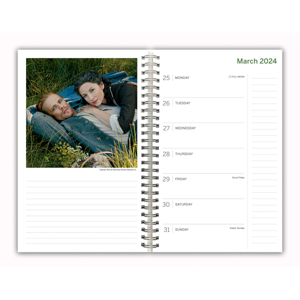 Outlander 2025 Weekly Planner RSVP