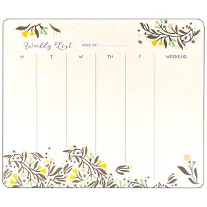 Floral Charm Weekly To-Do Pad