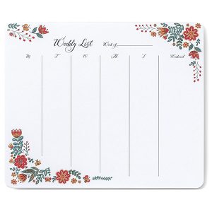 Dinara's Folk Floral Weekly To-Do Pad