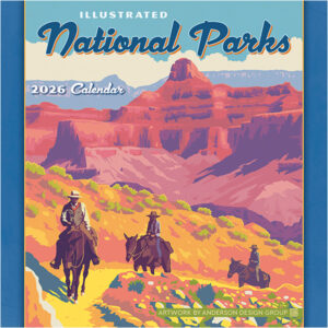 Illustrated National Parks 2026 Mini Calendar