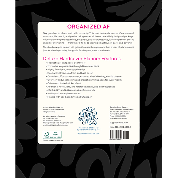 2027 Organized AF Deluxe Hardcover Planner - Image 2