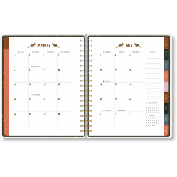 Agenda Mathilde & Sligo 2023-2024 Format 12x17cm - MaxxiDiscount