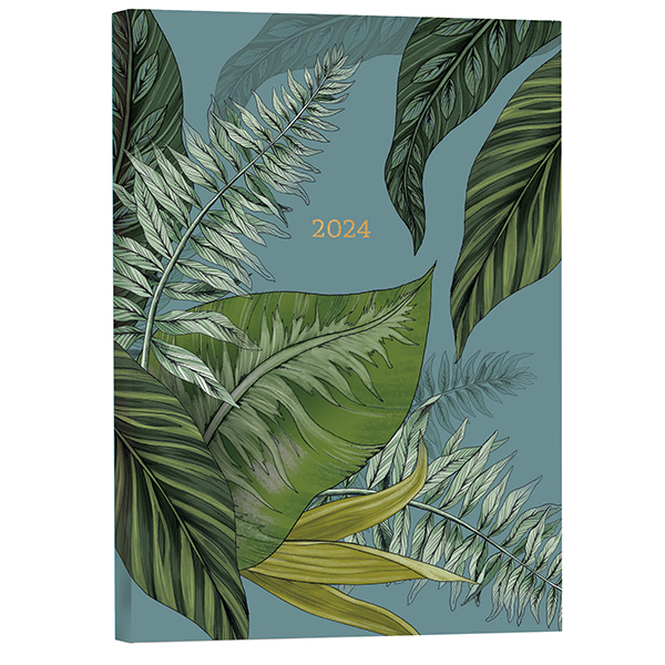 2024 Greenery Weekly Softcover Planner - RSVP