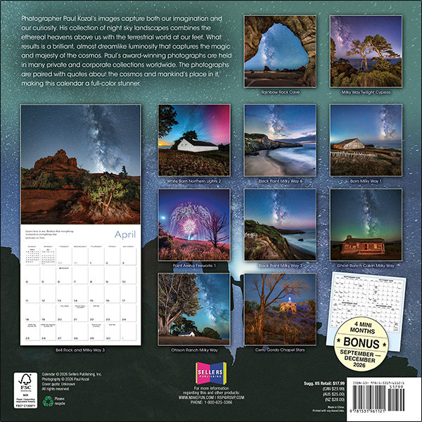 Celestial Skies 2027 Wall Calendar - Image 2