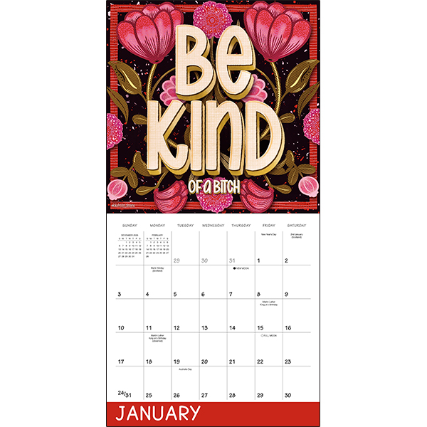 Exhale the Bullsh*t 2027 Wall Calendar - Image 3