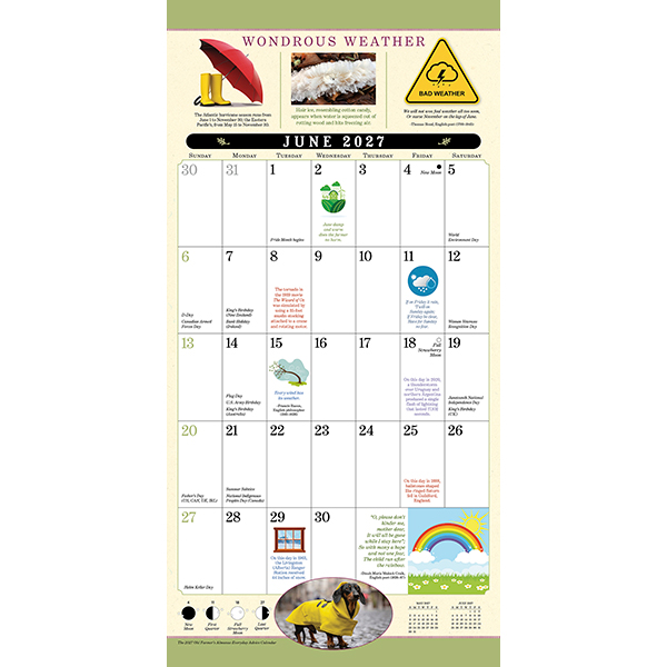 The Old Farmer's Almanac Everyday Advice 2027 Mini Calendar - Image 4