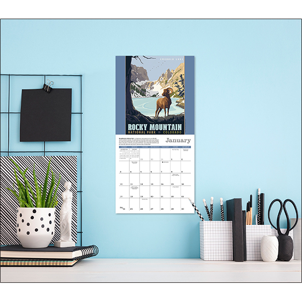 Illustrated National Parks 2027 Mini Calendar - Image 5
