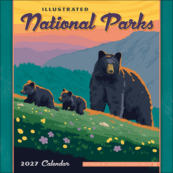 Illustrated National Parks 2027 Mini Calendar