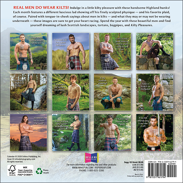 Kilty Pleasures 2027 Mini Calendar - Image 2