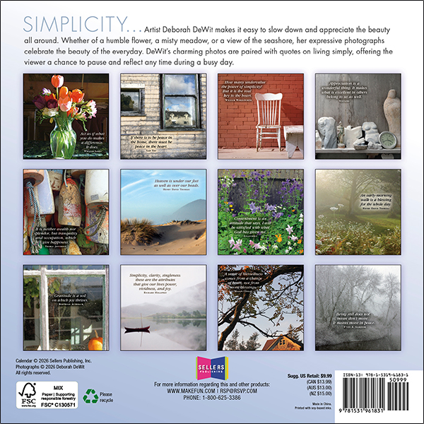 Simplicity 2027 Mini Calendar - Image 2