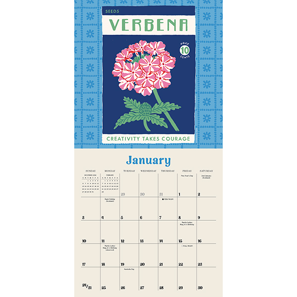 Wild For Flowers 2027 Mini Calendar - Image 3