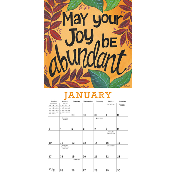 A Year of Hope and Inspiration 2027 Mini Calendar - Image 3