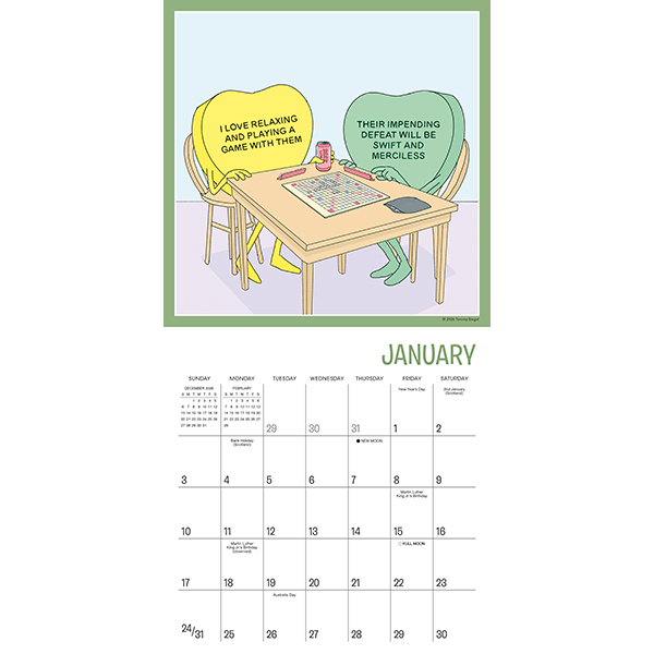 The Secret Lives of Candy Hearts 2027 Mini Calendar - Image 3