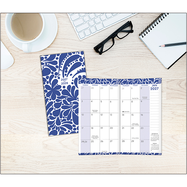 Blue Burst 2027 Two-Year-Plus Pocket Planner - Image 6