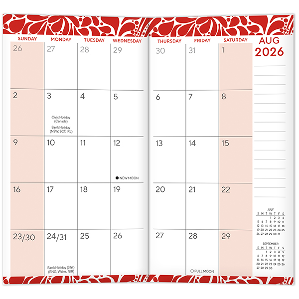 Blue Burst 2027 Two-Year-Plus Pocket Planner - Image 3