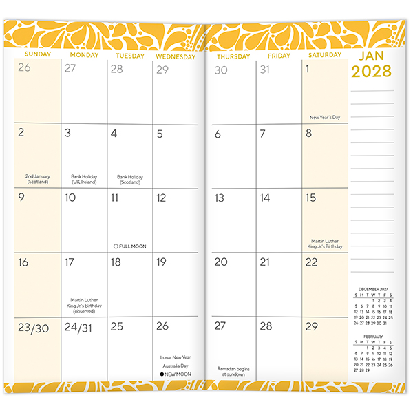 Blue Burst 2027 Two-Year-Plus Pocket Planner - Image 5