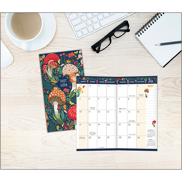 Merry Mushrooms 2027 Two-Year-Plus Pocket Planner - Image 6
