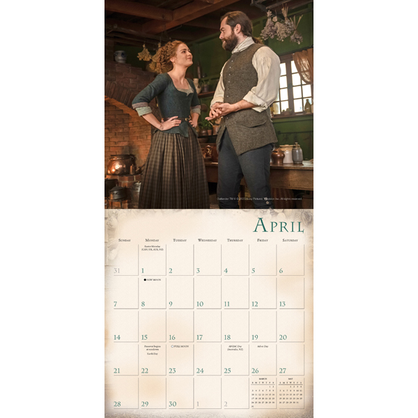 Outlander 2024 Mini Calendar RSVP