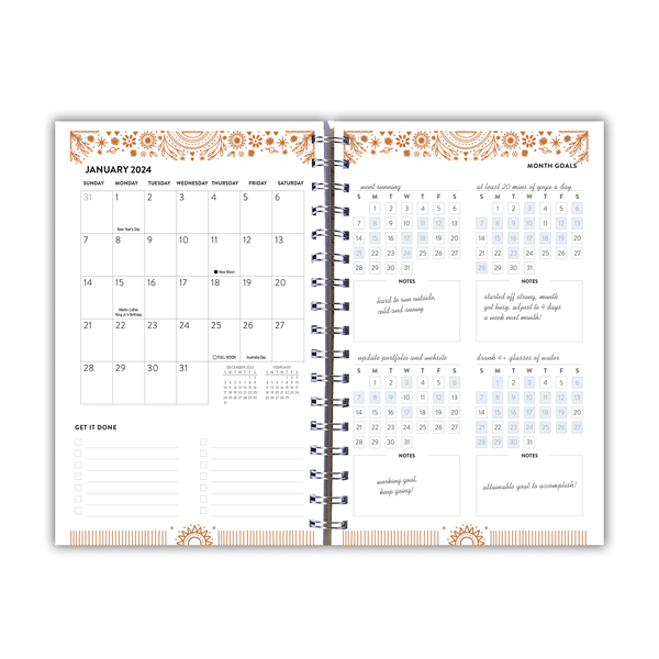 Weekly planner 2024 - My big achievements start here by Mr. Wonderful