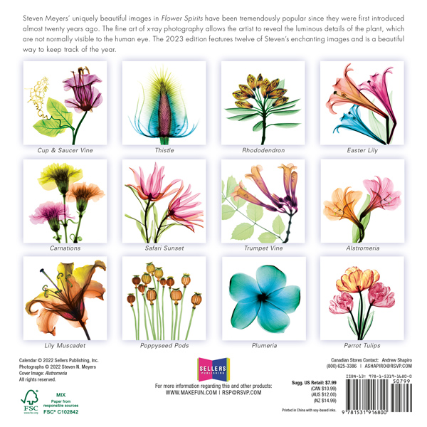 Flower Spirits 2023 Mini Calendar RSVP