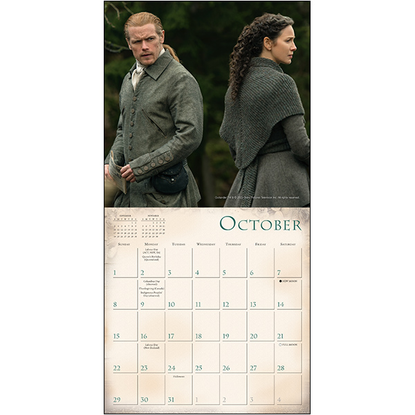 Outlander 2023 Mini Calendar RSVP