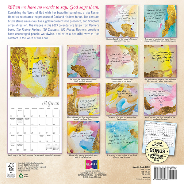 Bless This Year 2027 Wall Calendar - Image 2