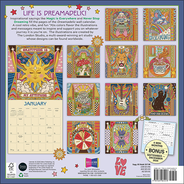 Dreamadelic 2027 Wall Calendar - Image 2