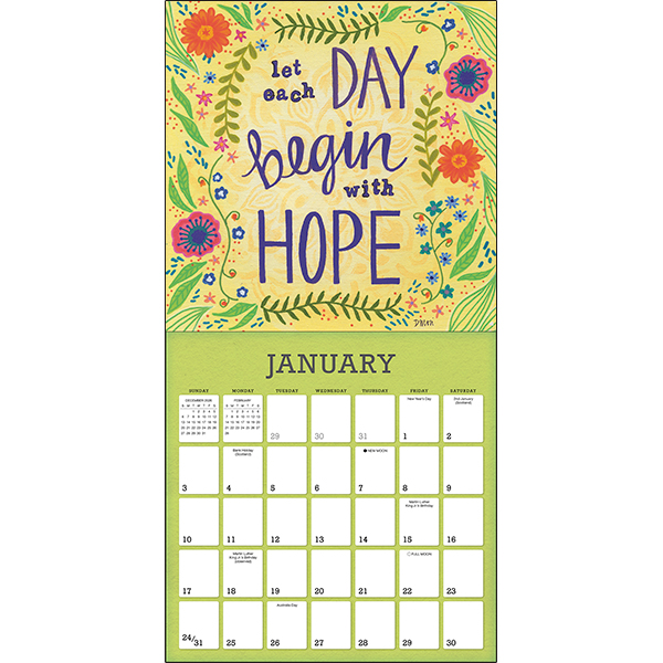 A Year of Hope and Inspiration 2027 Wall Calendar - Image 3