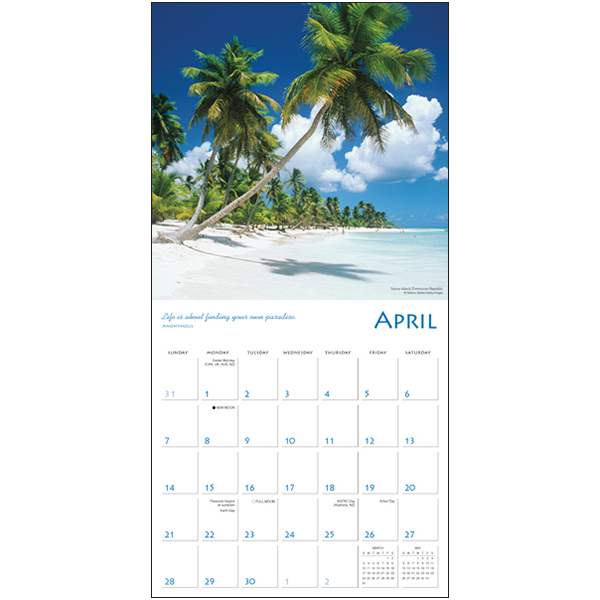 Islands in the Sun 2024 Wall Calendar RSVP