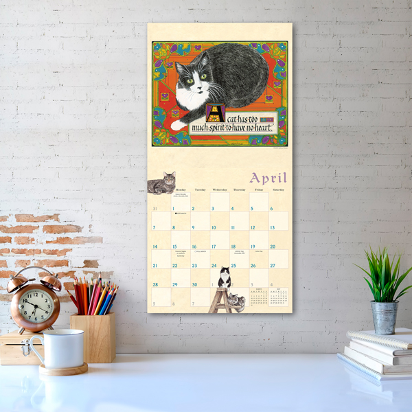 The Proverbial Cat 2024 Wall Calendar RSVP