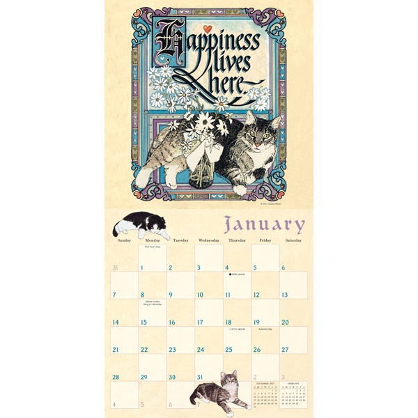 The Proverbial Cat 2024 Wall Calendar RSVP