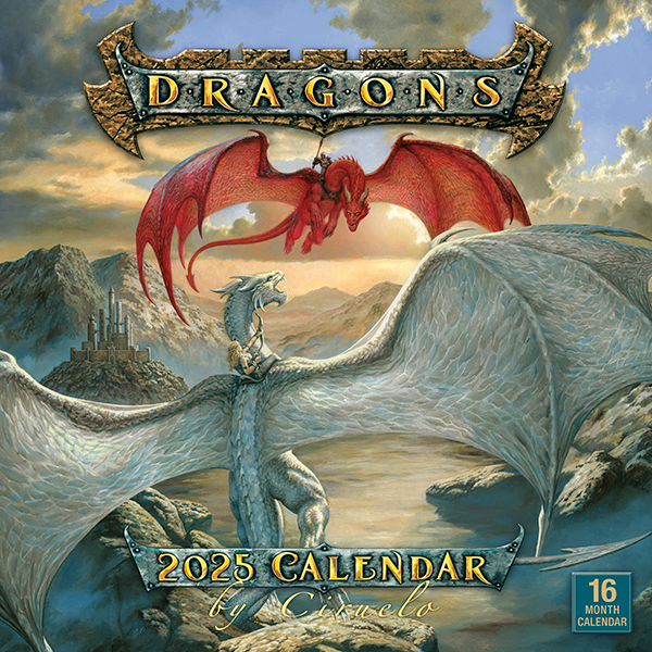 Dragons by Ciruelo 2025 Wall Calendar RSVP