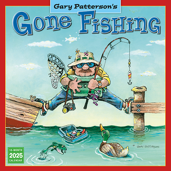 Gone Fishing 2025 Wall Calendar RSVP