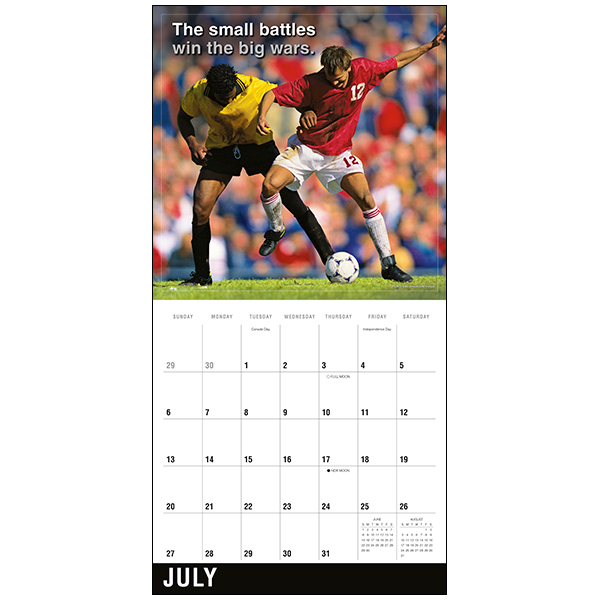 Soccer 2025 Wall Calendar RSVP